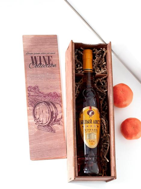 Подарочная фанерная коробка для вина «Винная коллекция №2» фото 1