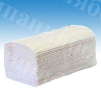 Полотенце бумажное (широкое) V-обр.200л 1сл ОПТ фото 1