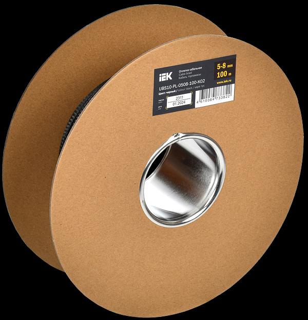 Оплетка кабельная 5-8мм полиэстер 100м черная IEK фото 1