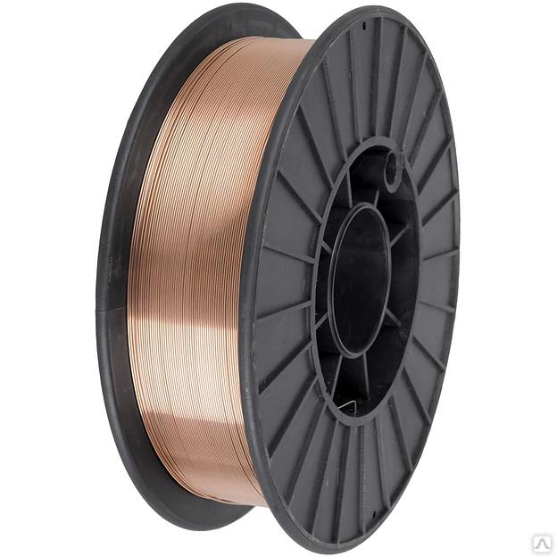 Проволока сварочная омедненная СВ08Г2С 0,8 мм 4 кг опт фото 2