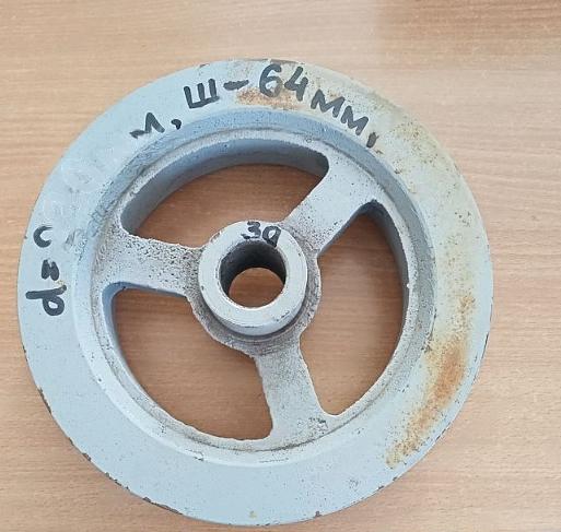 Шкив ведущий 3-х ручьевой (большой), КЗНМ 11.103 Опт фото 1