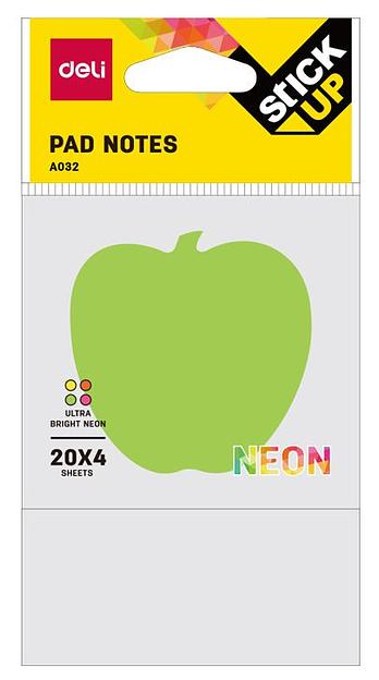 Закладки самокл. бумажные Deli EA03202 76х76мм 4цв.в упак. 20лист фото 6