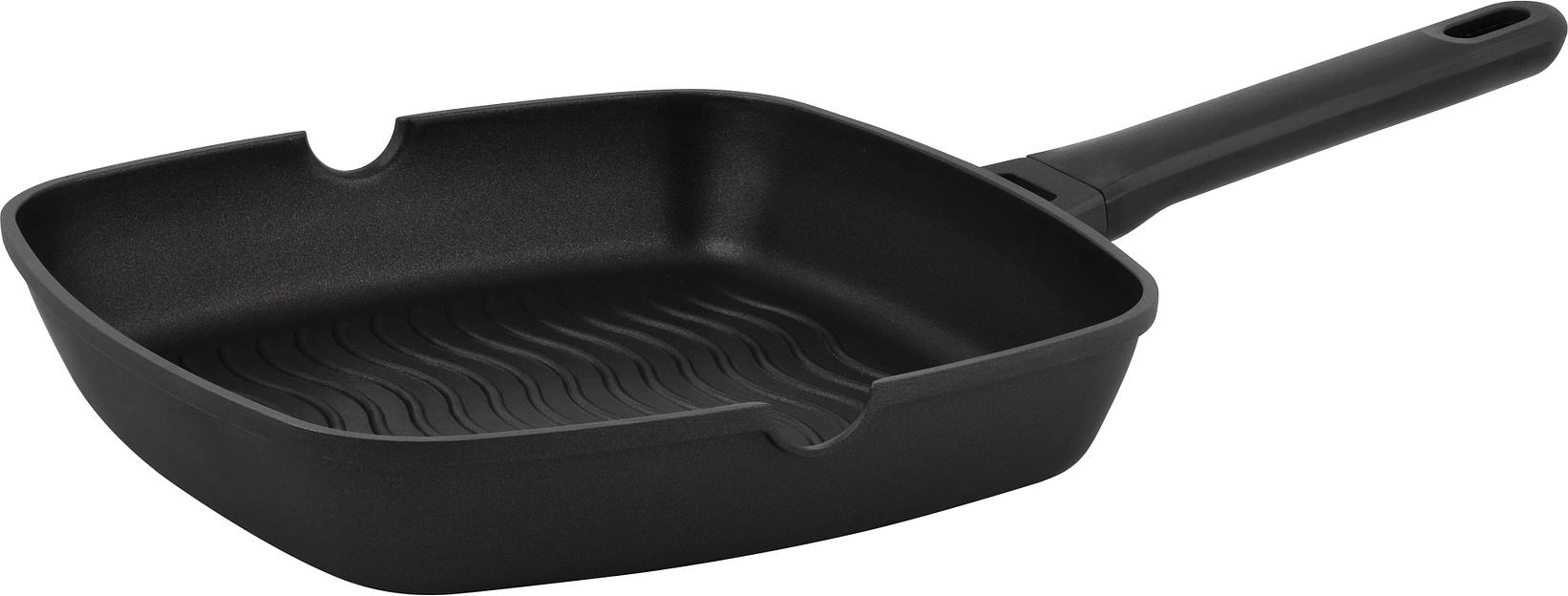 Сковорода-гриль Rondell Zeita Neu RDA-1204 квадратная 28см покрытие: TriTitan ручка несъемная (без крышки) черный фото 6