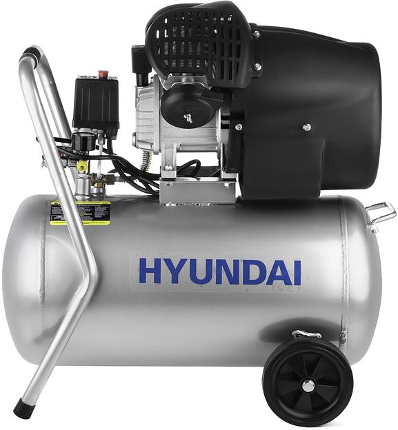 Компрессор поршневой Hyundai HYC 40250LMS масляный 400л/мин 50л 2200Вт серебристый/черный фото 2