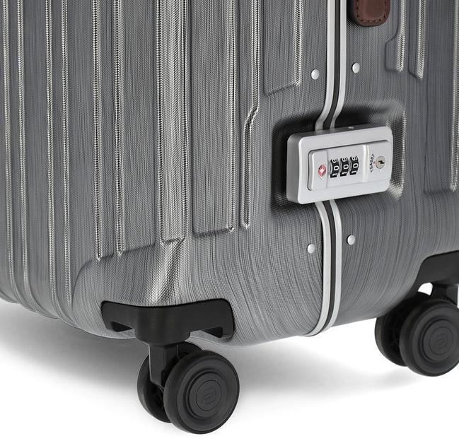 Чемодан Piquadro PQ LM (BV4427PQLM/NCU) 46x68x26.5см 69л. 4.68кг. поликарбонат/натур.кожа темно-серый фото 6