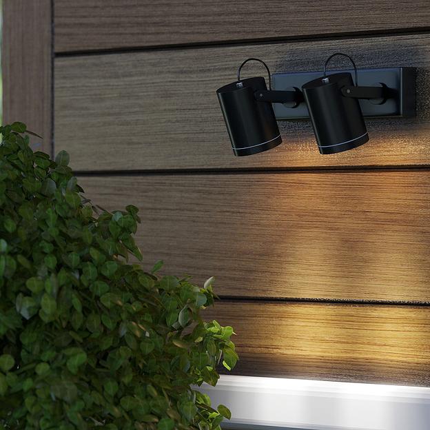 Gauss Sonata Светильник садово-парковый настенный архитектурный 2xGU10 280x90x130mm, 170-240V / 50Hz, 2xMax.35W, IP:54, 1/12 фото 5