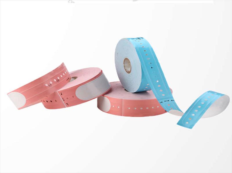 Браслеты рулон (розовые) G&G wristband Adult Pink 35 mm/260 mm, 100 pcs per roll (RL-B-RF2) фото 1