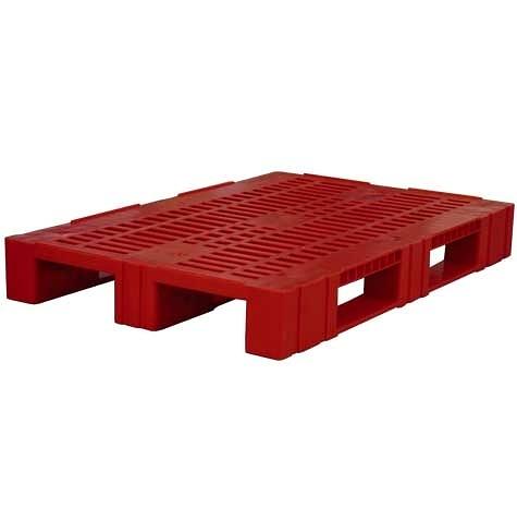Пластиковый паллет LG тип 2 1200x800x150 красный фото 1