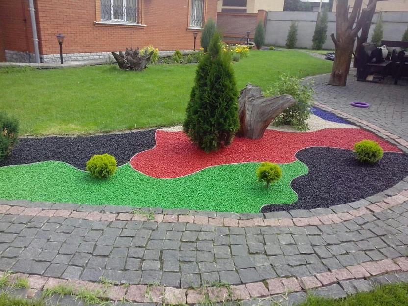 Щебень декоративный GreenJusan красный, фракция 5-20 фото 2