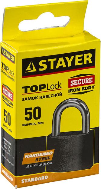 STAYER 50 мм, навесной замок (37160-50) фото 2