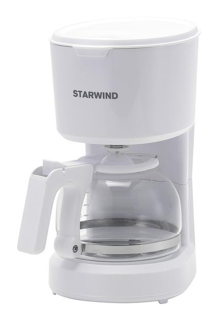 Кофеварка капельная Starwind STD0611 600Вт белый фото 3