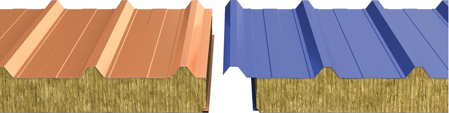 Сэндвич-панели кровельные 120 мм, пенополистирол фото 1
