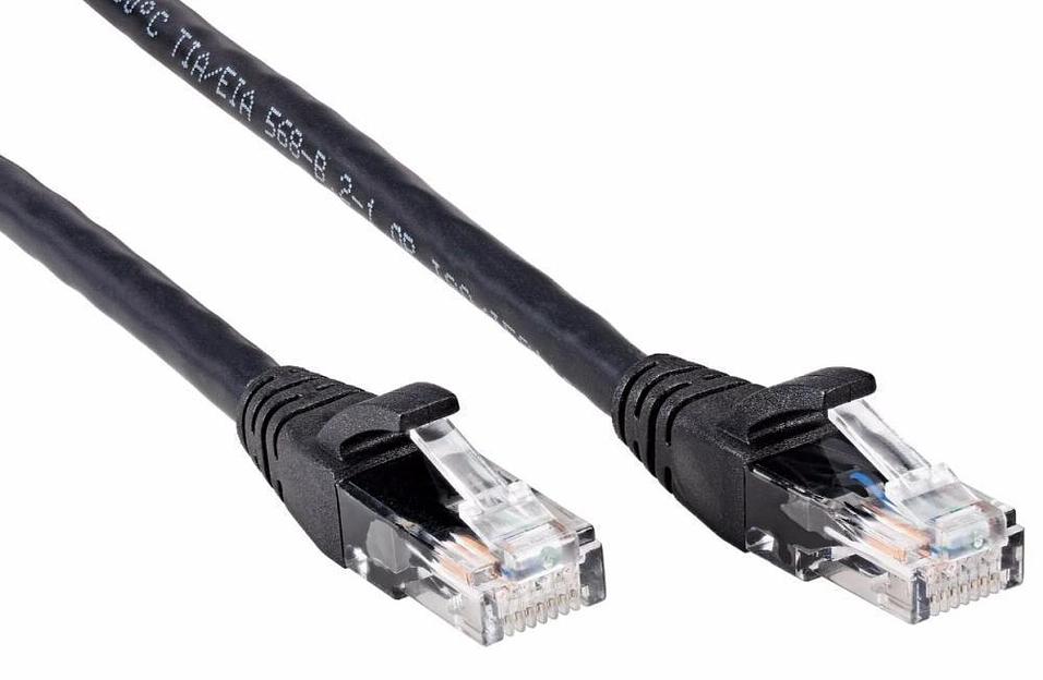 Кабель PATCH CAT6E UTP 2M ANP612B-BK-2M BLACK AOPEN фото 2