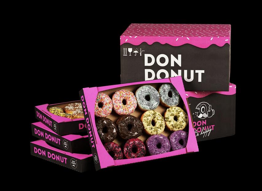 Замороженный Пончик Премиум глазированный «Клубничный» Опт фото 3