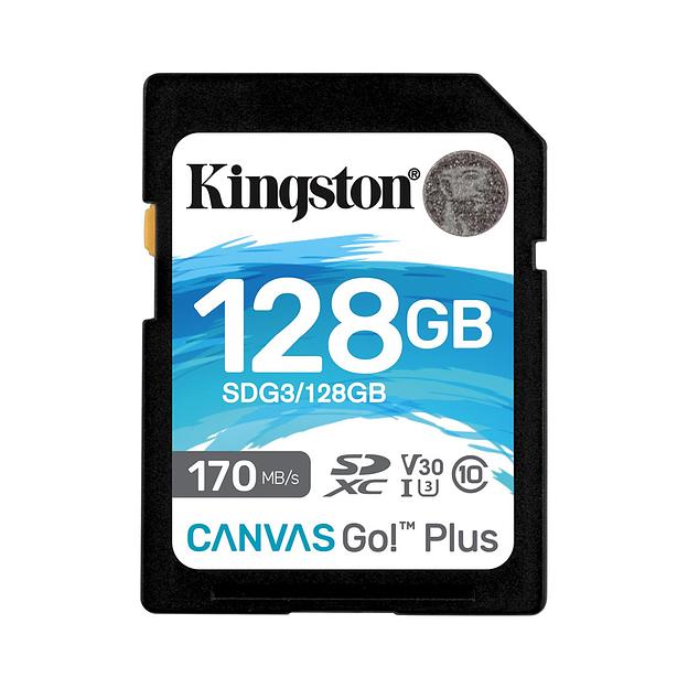Карта памяти  Kingston  SDG3/128GB  SD 128GB  Canvas Go Plus фото 2