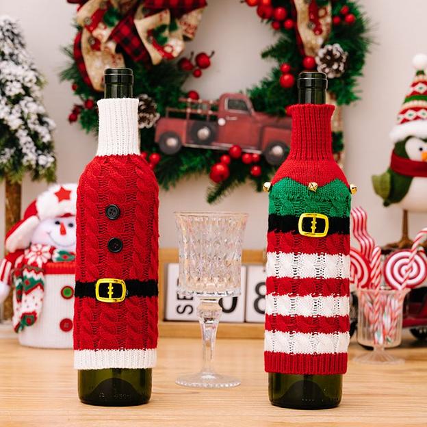 Праздничное украшение «Чехол для бутылки вина» ОПТ фото 1