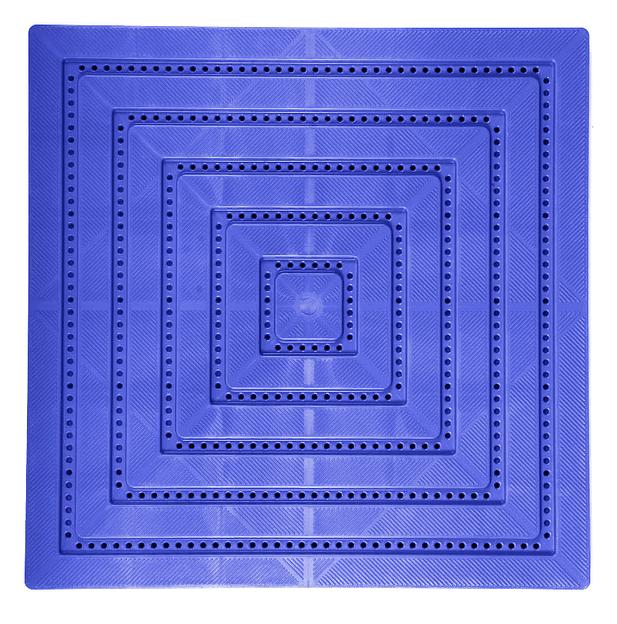 Экопласт - полимерное покрытие для улицы, Цвет Синий RAL 5005, Толщина модуля 20 мм. фото 1