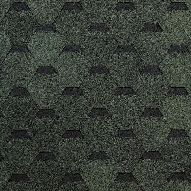 Мягкая черепица Shinglas Оптима однослойная зеленая фото 1