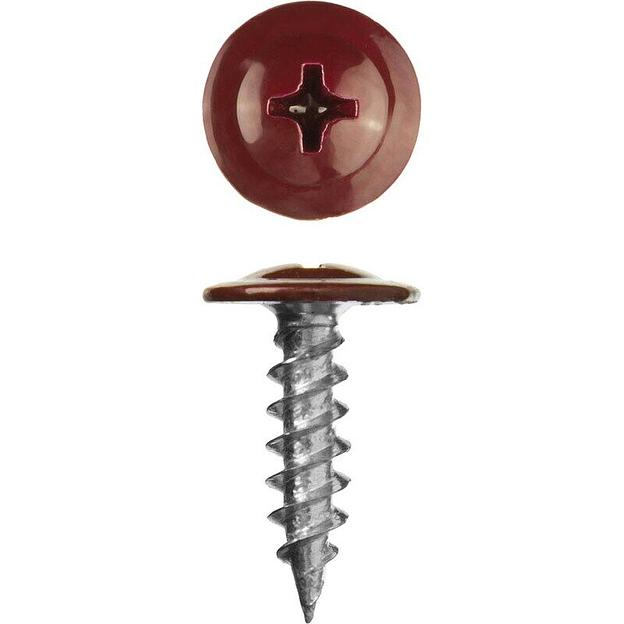 Саморез с прессшайбой острый 4,2х19 Ral 1000 шт/уп фото 1