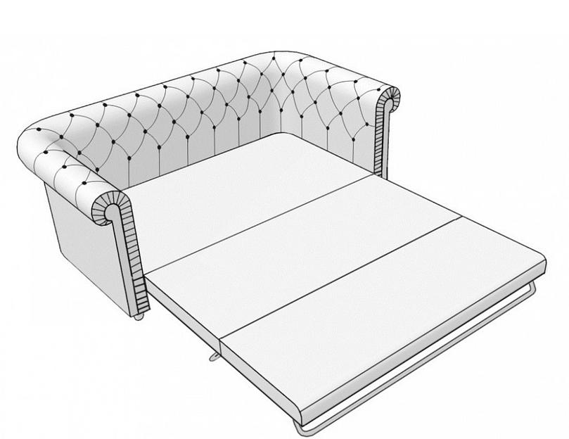 Диван-кровать «Крофорд» двойной с механизмом французская раскладушка, опт фото 1