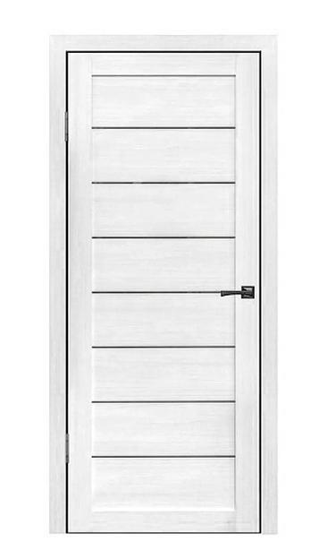 Межкомнатная дверь Тренд Т-1 Белая лиственница со стеклом фото 1