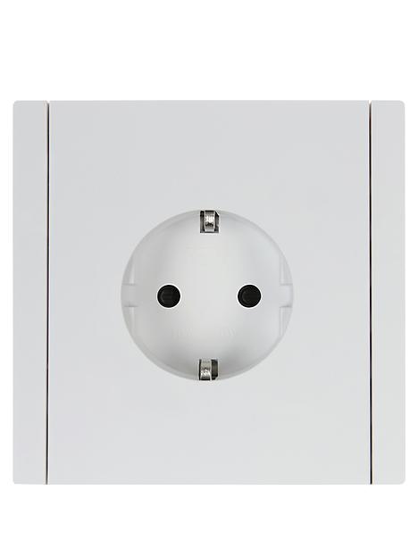 FORTE&PIANO Розетка 1-местная с заземлением с защитными шторками безвинтовое крепление 16А FP213 белый IEK фото 2
