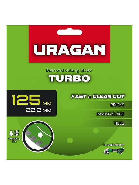 URAGAN TURBO 125 мм, диск алмазный отрезной сегментированный (36706-125) фото 3