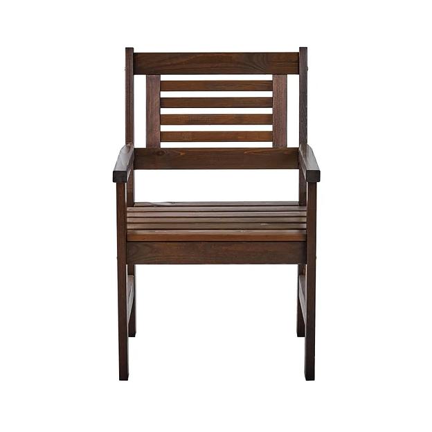 Кресло деревянное для сада и дачи Хольмен тёмно-коричневое ОПТ фото 4