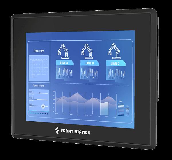 Российский промышленный панельный компьютер FRONT Station 240.202, на базе процессора Intel Celeron J6412 / Дисплей 12.1", проекционно-ёмкостный сенсорный экран / RAM 8 Гб DDR4 / SSD 64 ГБ / LAN 2 x 10/100/1000 (RJ-45) / HDMI / 2 x USB 3.x / 4 x USB 2.x / фото 1