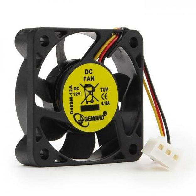 Вентилятор Gembird D40SM-12A 40x40x10, втулка, 3 pin, 7см {400} (012263) фото 1