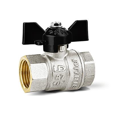 Кран шаровый латунный LD Pride Ду25 Ру40 ВВ бабочка фото 1