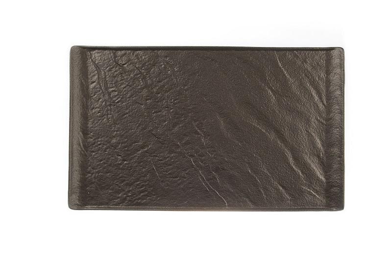 Блюдо для подачи 335*205*15 мм. Black Star /1/6/ фото 1