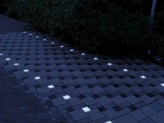 Тротуарный садово-парковый светодиодный светильник в форме брусчатки «тёплый» 10×10×6 см Lightstone фото 6