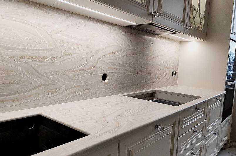 Кухонный фартук из искусственного камня 1 м2 фото 1
