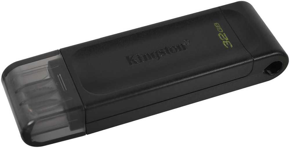 Флеш Диск Kingston 64Gb DataTraveler 70 Type-C DT70/64GB USB3.0 черный фото 2