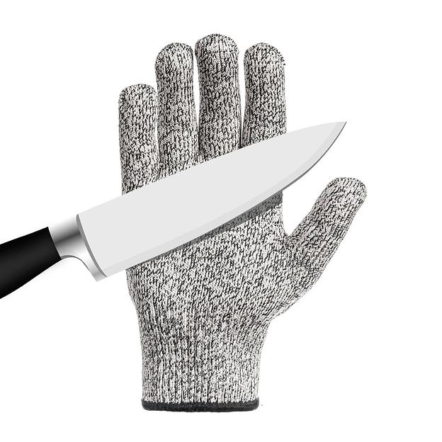 Рабочие перчатки 10 класс вязки Defender от порезов, 3 уровень защиты фото 2