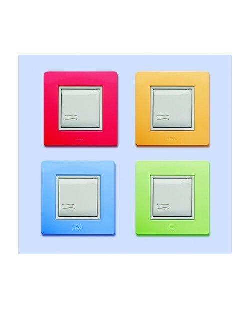 Рамка на 2 модуля (одноместная)  черный металлик DKC 75010G   RAL7021 фото 1