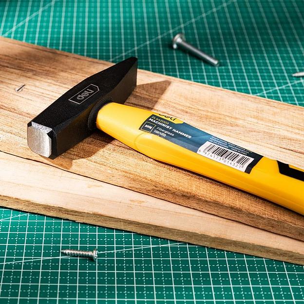 Ударно-рычажный инструмент Deli Слесарный молоток Deli DL442003 300 гр Фиберглассовая рукоять. фото 6