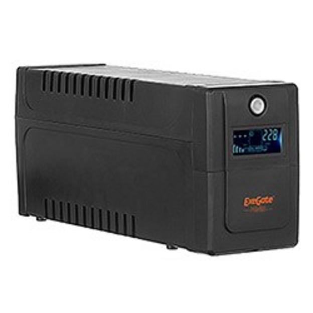 Exegate EP285568RUS ИБП ExeGate Power Smart ULB-650.LCD.AVR.EURO <650VA/360W, LCD, AVR, 2 евророзетки, Black> фото 1