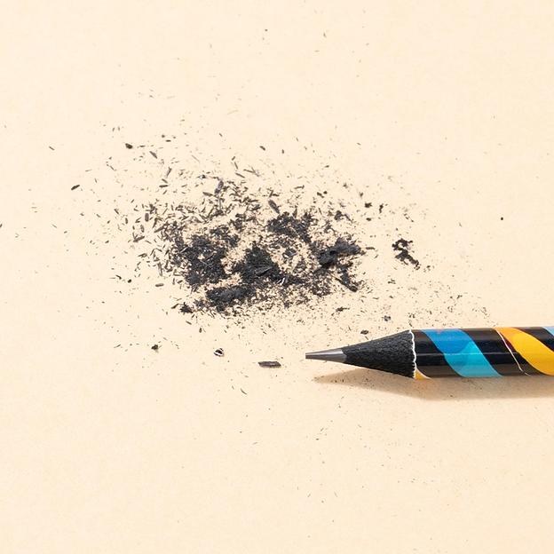 Карандаш ч/г Deli EC043-HB 2.2мм HB кругл. липа ассорти Paint Texture ластик фото 2