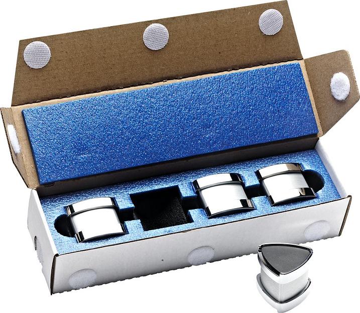 Набор из 4 проставок Moon by Simaudio MOON BRIDGE - PACK OF 4 - EVOLUTION SPACERS, SILVER фото 1