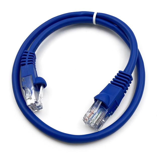 Патч-корд Buro UTP 4 пары cat5E CCA molded 0.5м голубой RJ-45 (m)-RJ-45 (m) фото 1