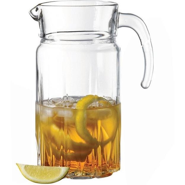 Кувшин 1,5 л. d=118 мм. h=235 мм. с прозр. крышкой Карат /6/144/ фото 1