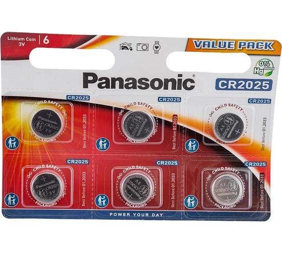 Элемент питания Panasonic Power Cells CR2025 B6 ОПТ фото 1