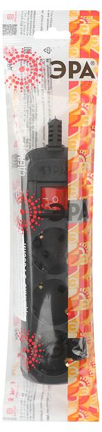 Колодка 3 розетки с заземлением с выключателем черная KX-3es-B фото 6