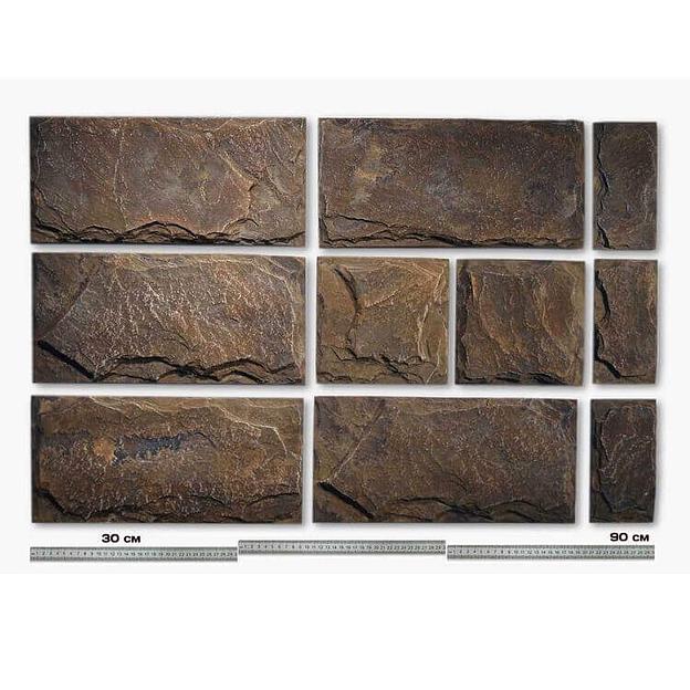 Облицовочный камень для фасада Леон Темный фото 5