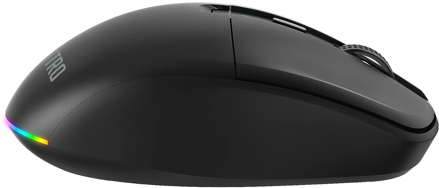 Мышь Acer Nitro OMR400 черный оптическая 3200dpi silent беспров. BT/Radio USB 6but (ZL.MCECC.05B) фото 2
