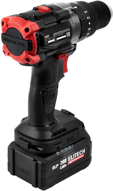 Дрель-шуруповерт Elitech CD 20BL2 (E2201.042.02) 80Вт аккум. патрон:быстрозажимной (кейс в комплекте) (205728) фото 5