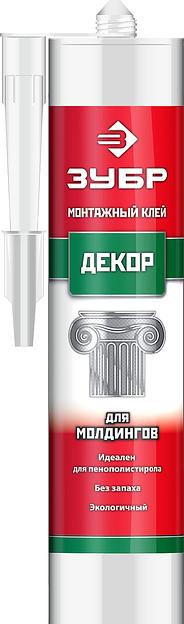 ЗУБР 300 мл, белый, монтажный клей для молдингов (41337) фото 1
