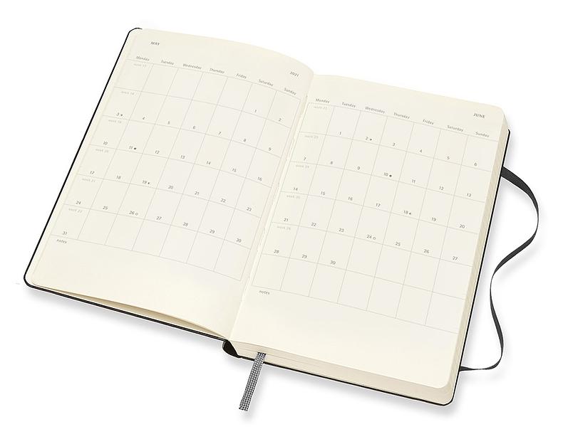 Ежедневник Moleskine CLASSIC Large 130х210мм 400стр. черный фото 3